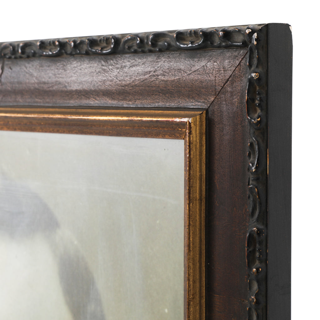 (A+D) Vintage Framed B&W Male Portrait #5