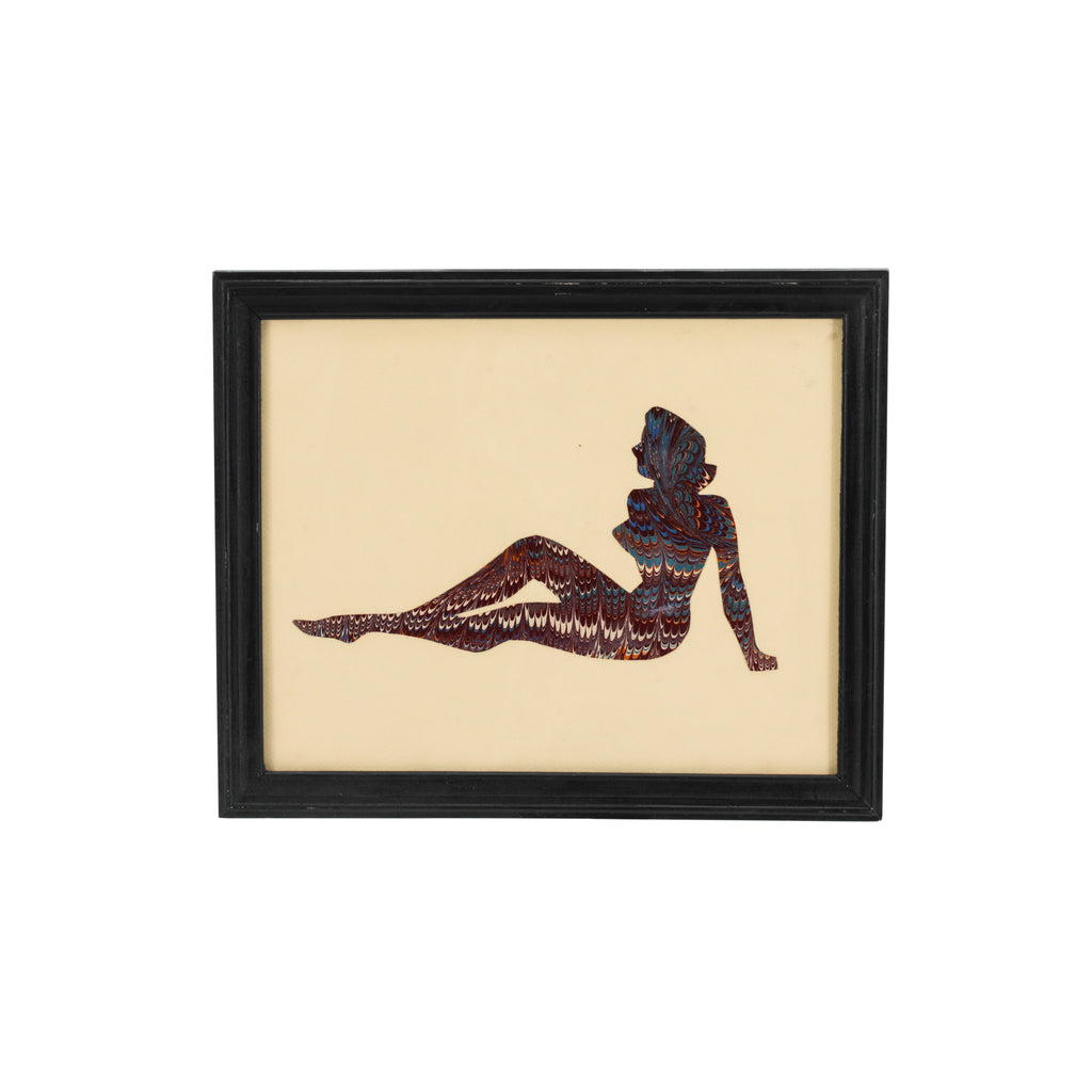 (A+D) Patterned Woman Silhouette Artwork