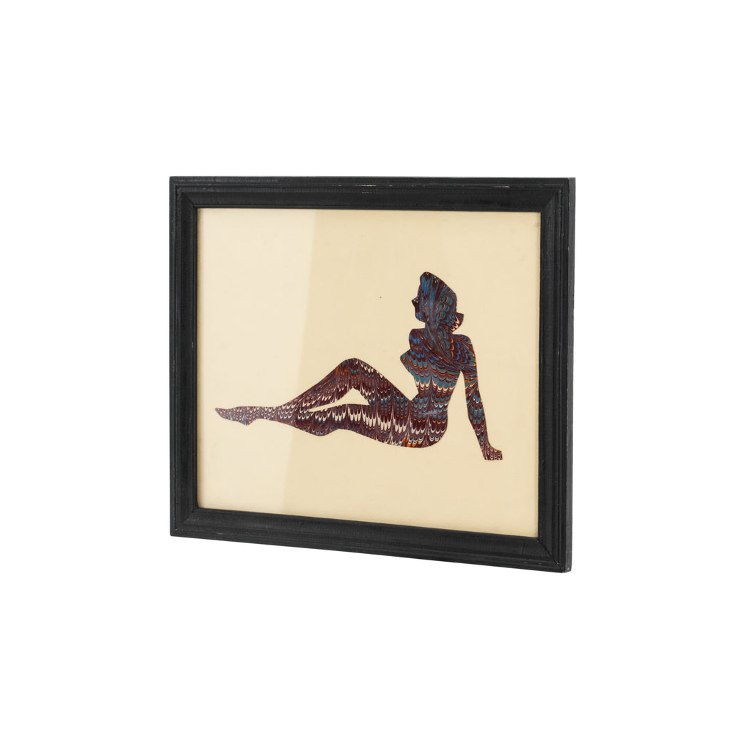 (A+D) Patterned Woman Silhouette Artwork