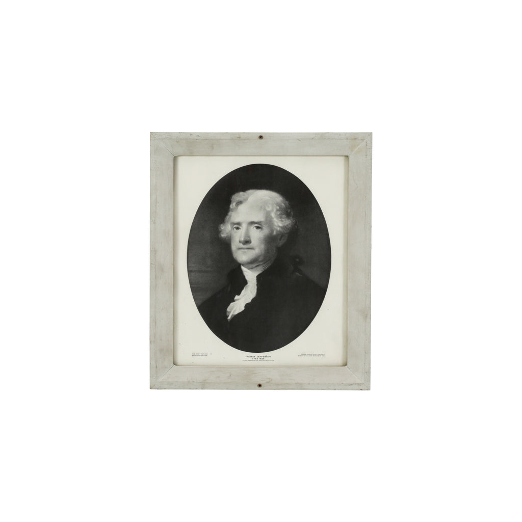 (A+D) Vintage B&W Thomas Jefferson Portrait