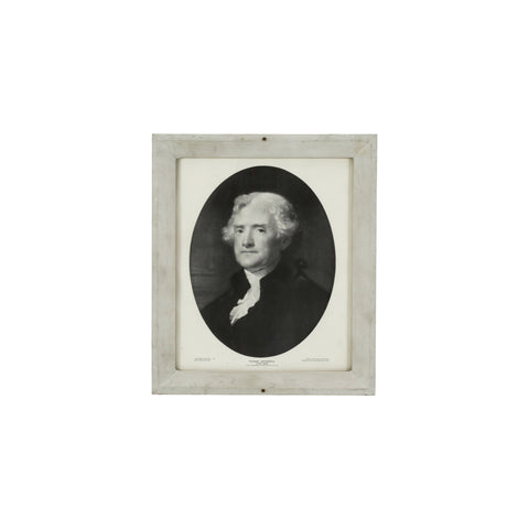 (A+D) Vintage B&W Thomas Jefferson Portrait