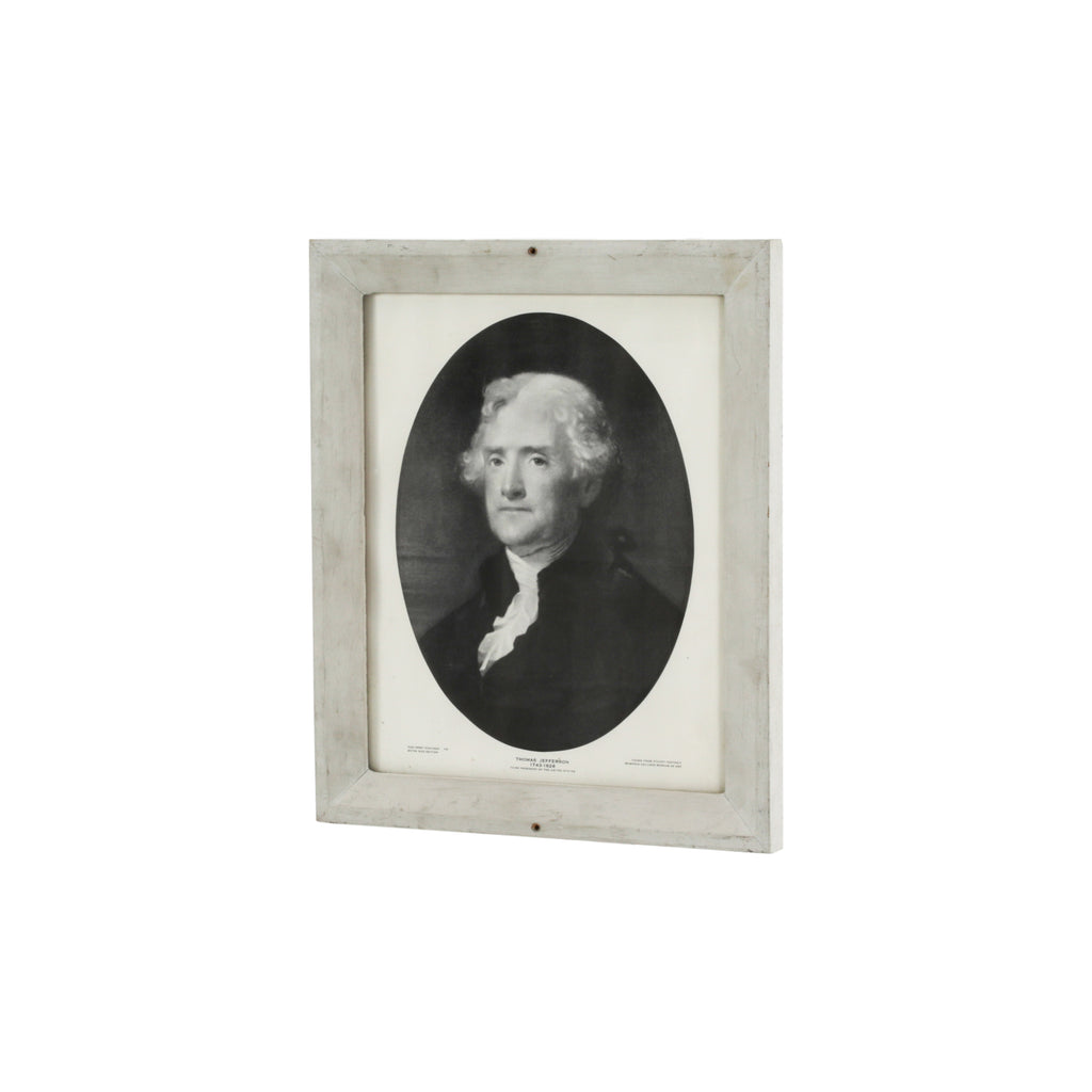 (A+D) Vintage B&W Thomas Jefferson Portrait
