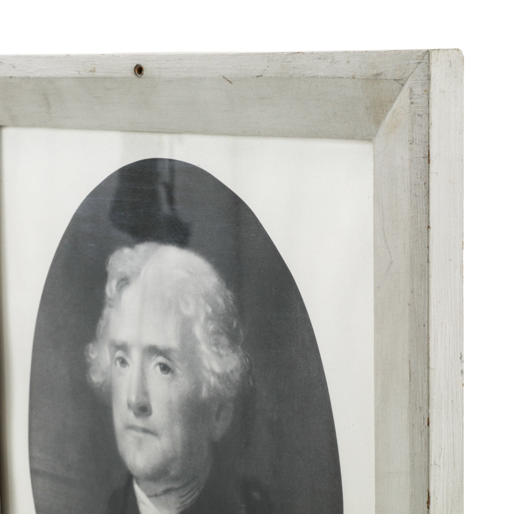 (A+D) Vintage B&W Thomas Jefferson Portrait