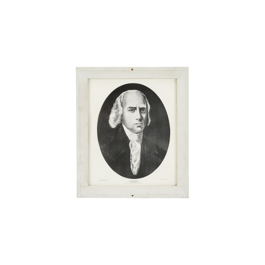 (A+D) Vintage B&W James Madison Portrait