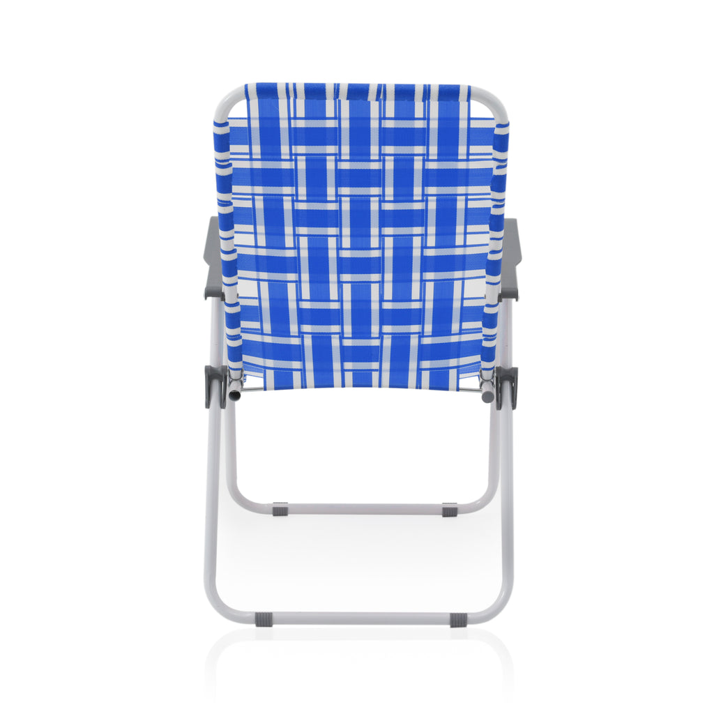 Blue & White Folding Outdoor Chair
