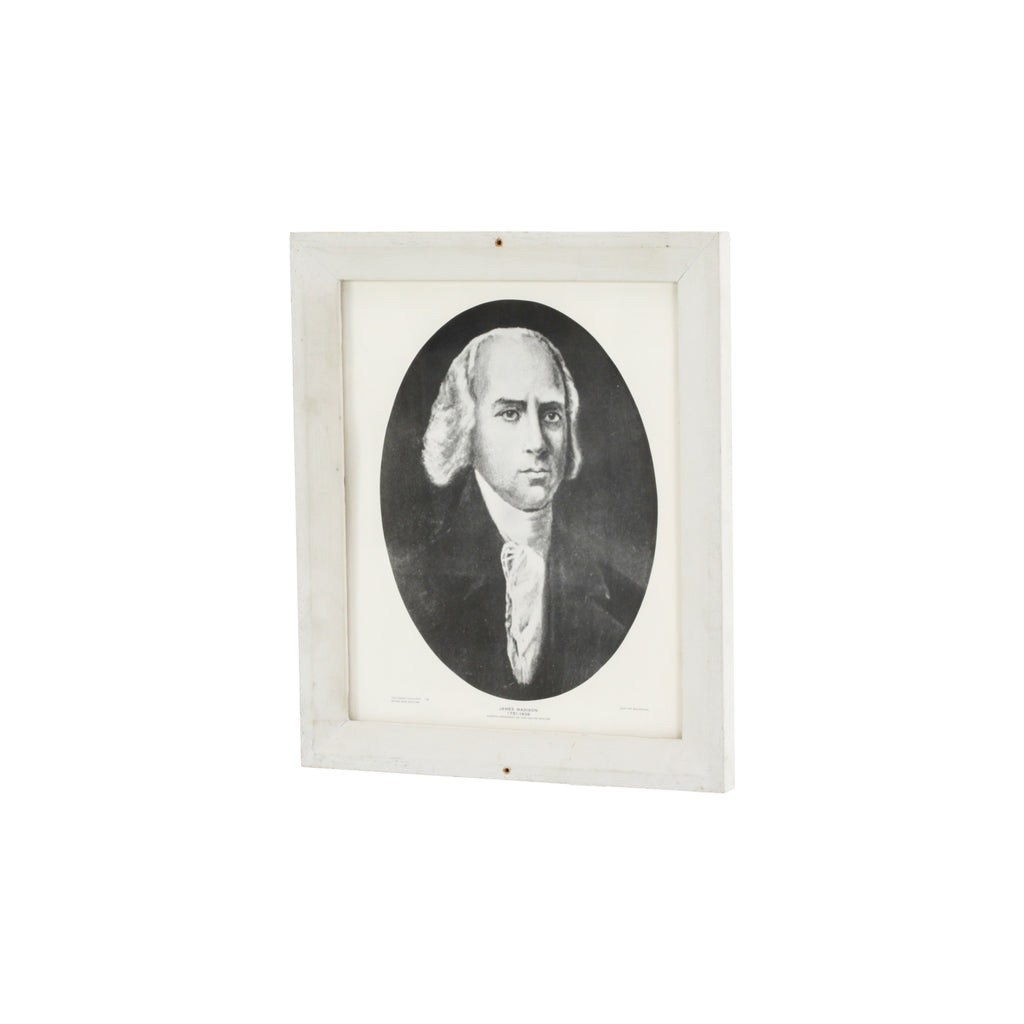 (A+D) Vintage B&W James Madison Portrait