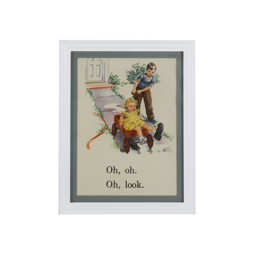 (A+D) Kids Playing in Red Wagon
