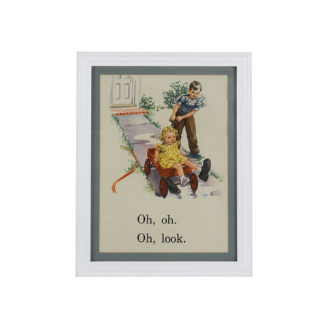 (A+D) Kids Playing in Red Wagon