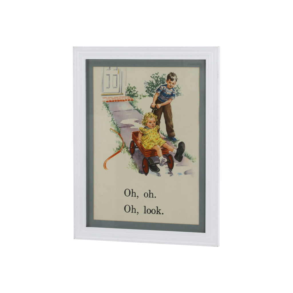 (A+D) Kids Playing in Red Wagon