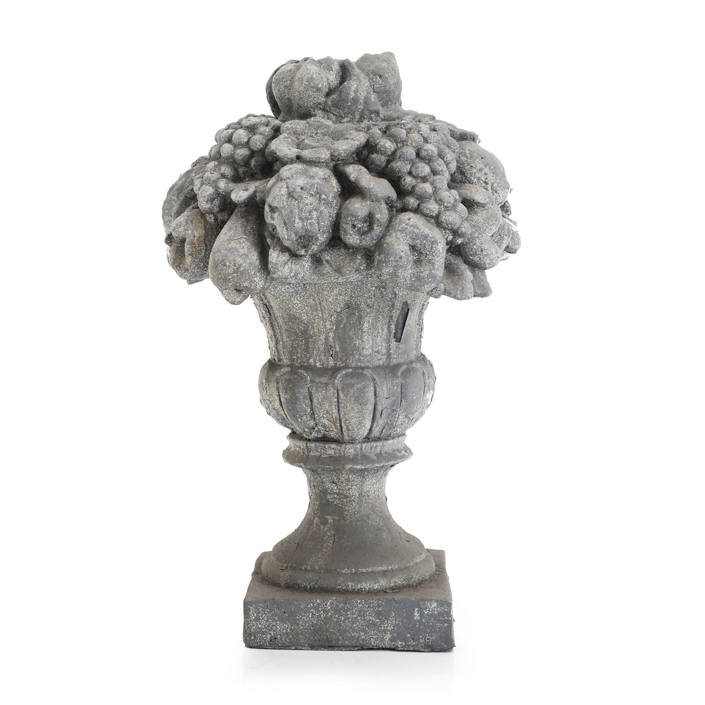 Rustic Stone Fruit Basket Lawn Ornament 1