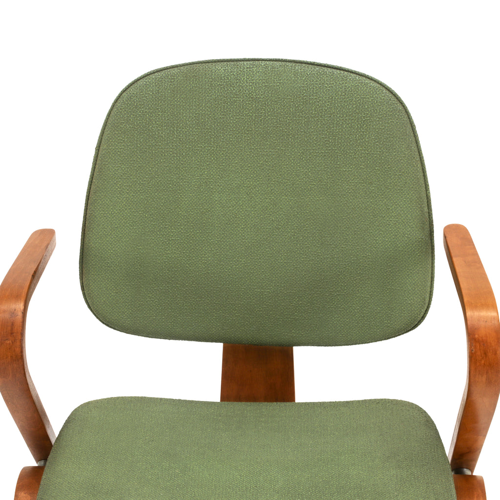 Green Vinyl / Bentwood Thonet Chair