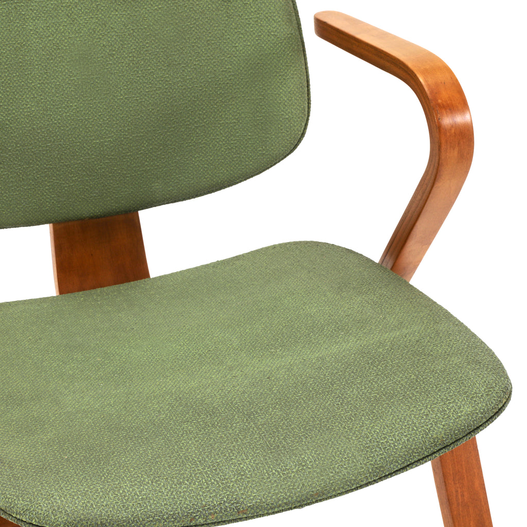Green Vinyl / Bentwood Thonet Chair