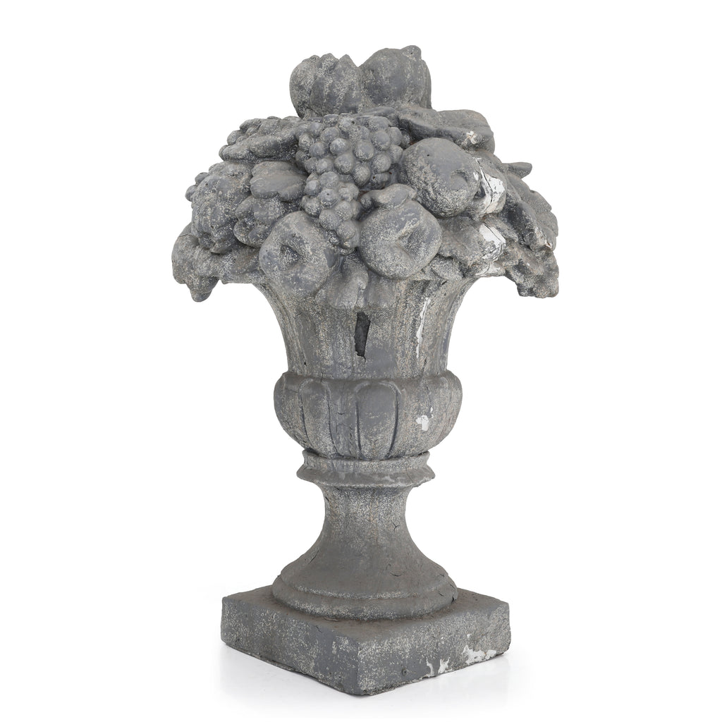 Rustic Stone Fruit Basket Lawn Ornament 1
