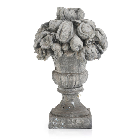 Rustic Stone Fruit Basket Lawn Ornament 2