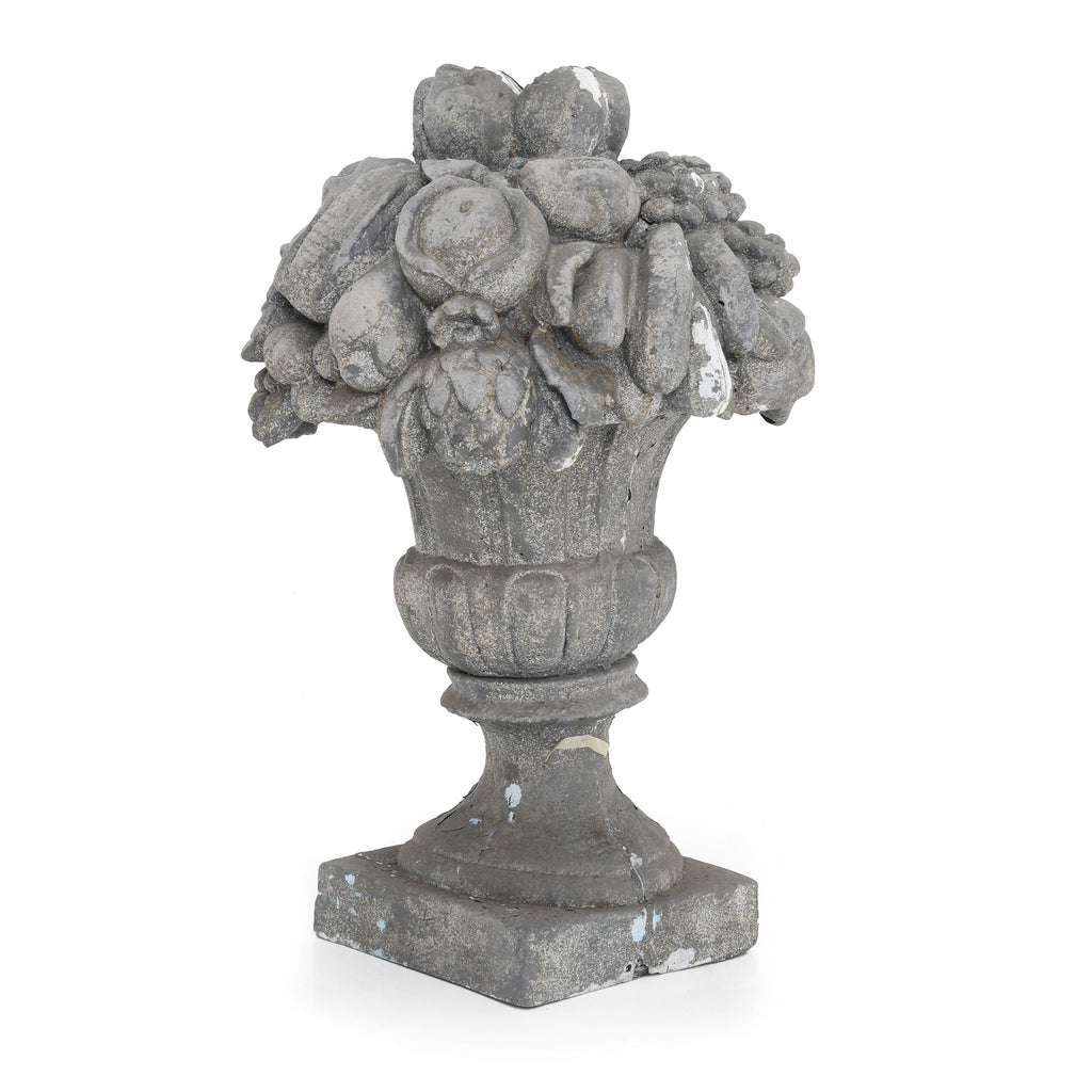 Rustic Stone Fruit Basket Lawn Ornament 2