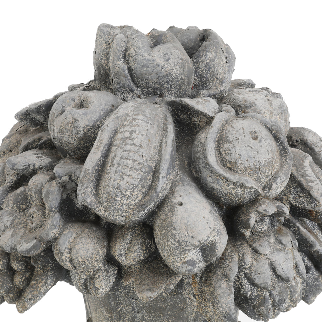 Rustic Stone Fruit Basket Lawn Ornament 2