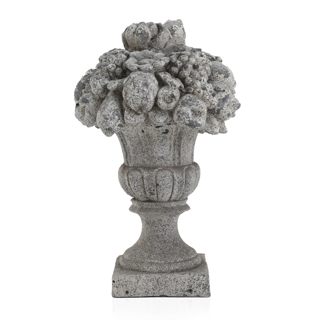 Rustic Stone Fruit Basket Lawn Ornament 3