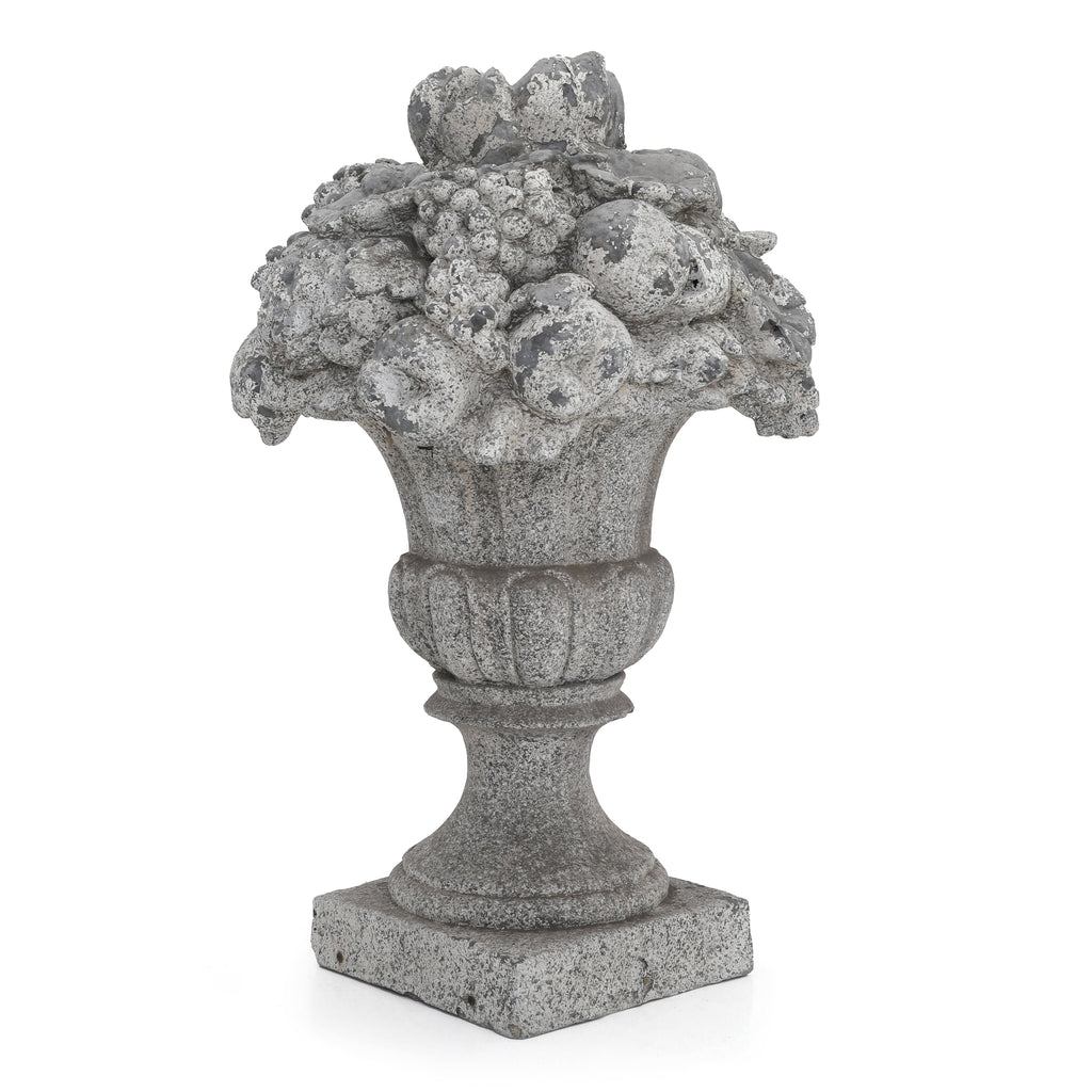 Rustic Stone Fruit Basket Lawn Ornament 3
