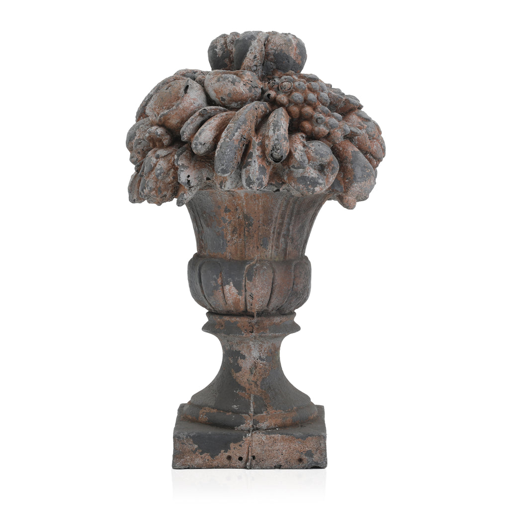 Rustic Stone Fruit Basket Lawn Ornament 4