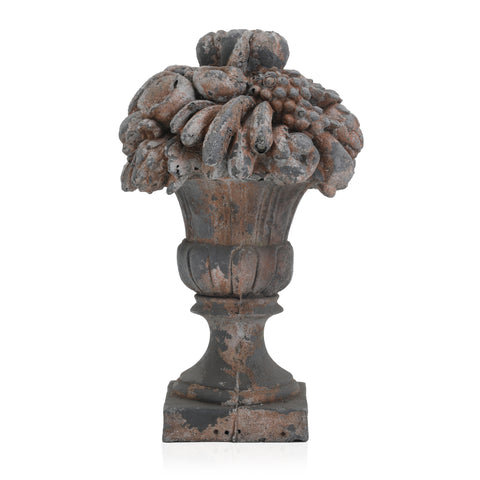 Rustic Stone Fruit Basket Lawn Ornament 4