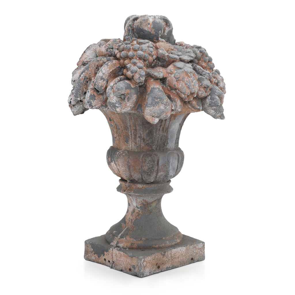 Rustic Stone Fruit Basket Lawn Ornament 4