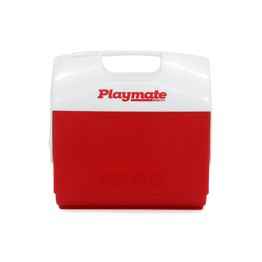 White & Red Igloo Cooler