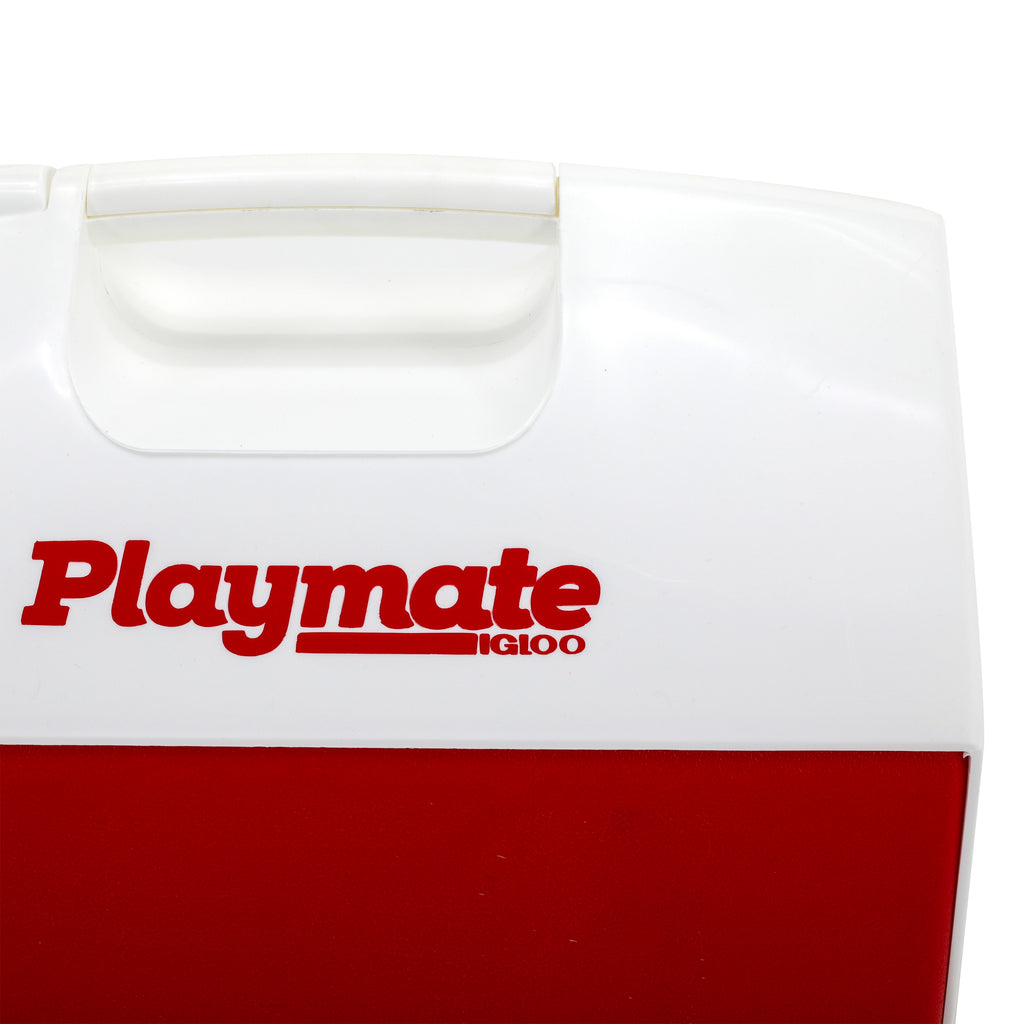 White & Red Igloo Cooler