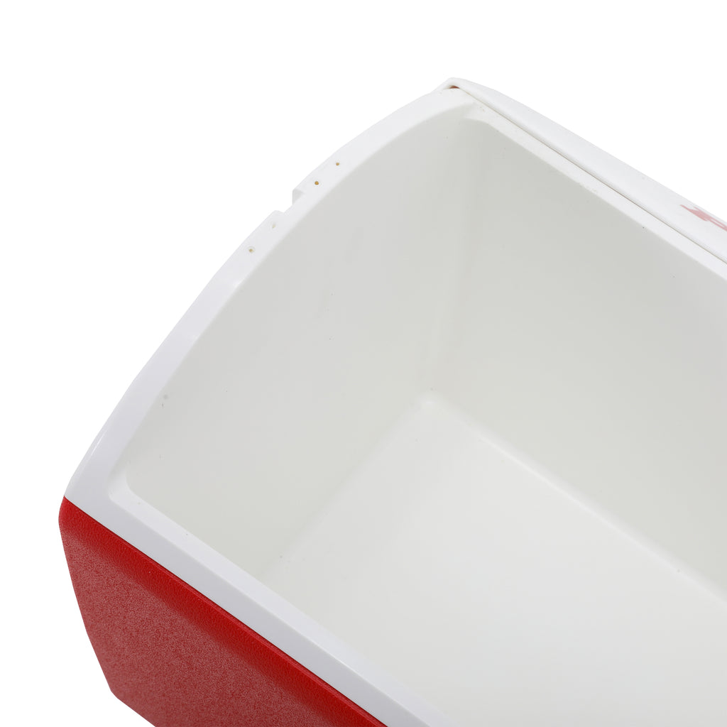 White & Red Igloo Cooler