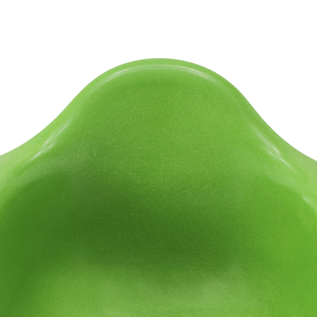 Apple Green Shell Armchair w/ Rolling Base