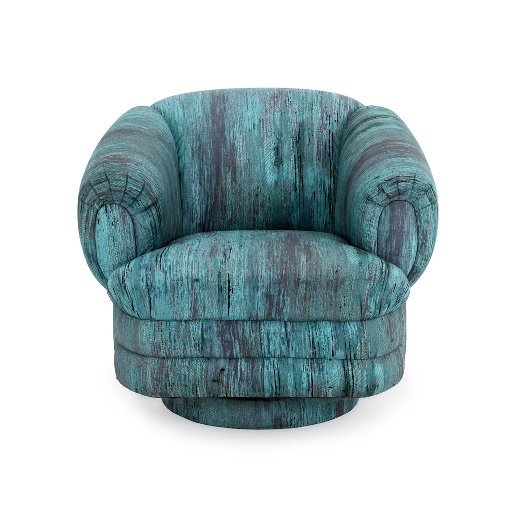 Blue / Purple 80's Lounge Chair