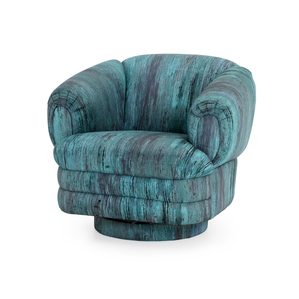 Blue / Purple 80's Lounge Chair