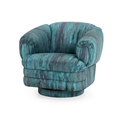 Blue / Purple 80's Lounge Chair