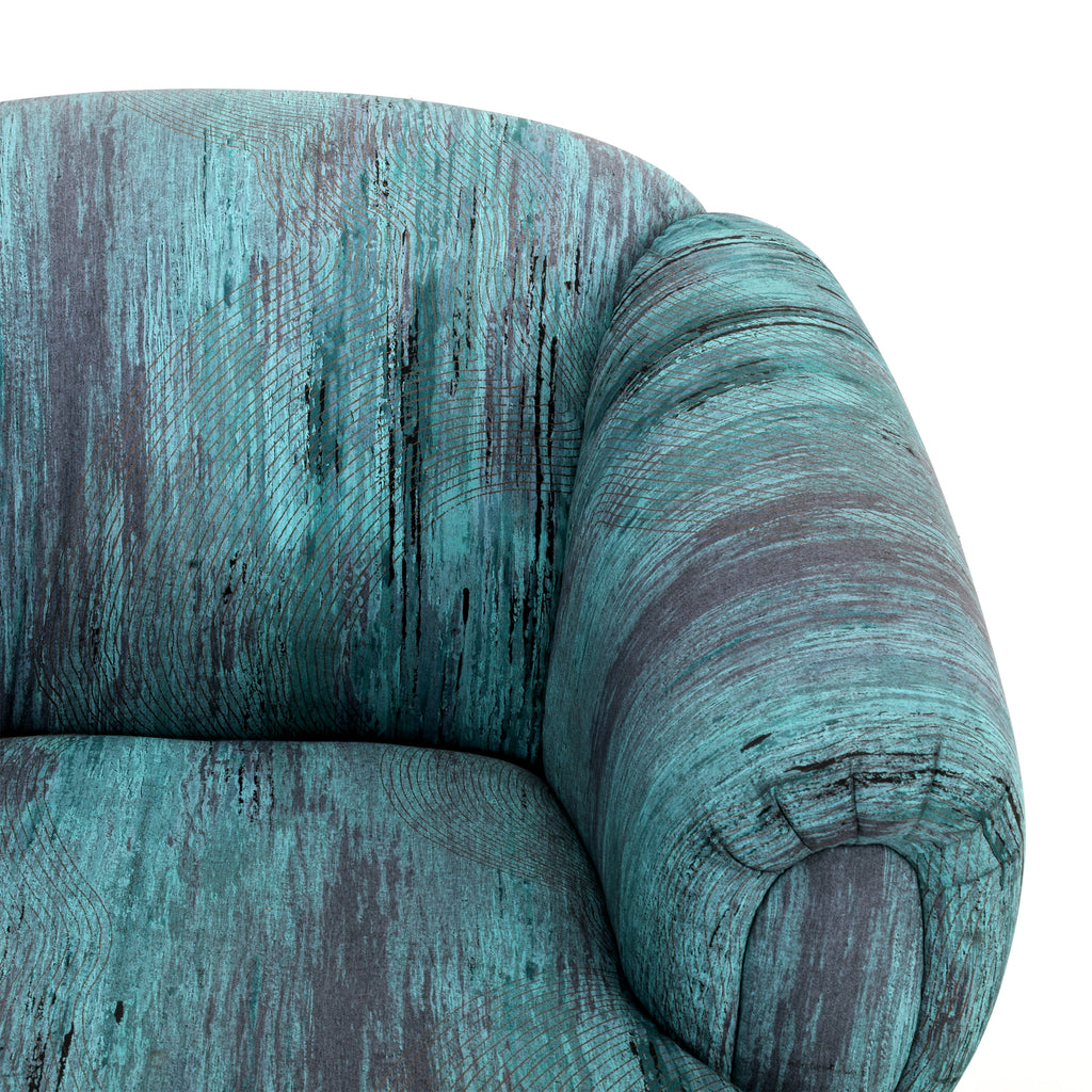 Blue / Purple 80's Lounge Chair