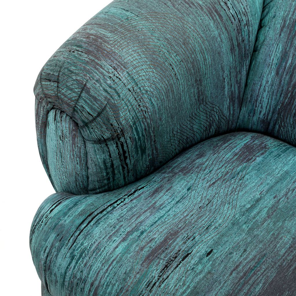 Blue / Purple 80's Lounge Chair