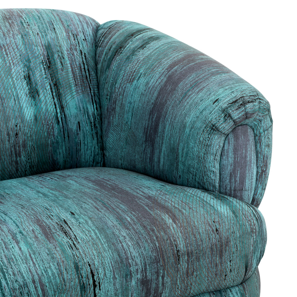 Blue / Purple 80's Lounge Chair
