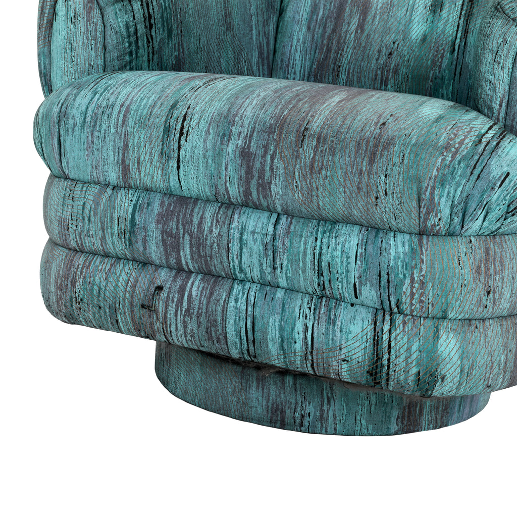 Blue / Purple 80's Lounge Chair