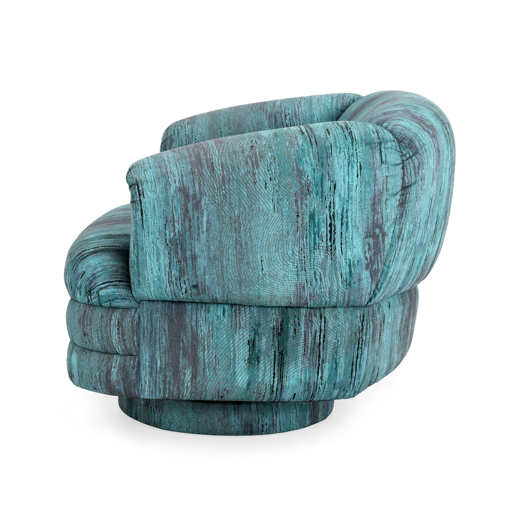 Blue / Purple 80's Lounge Chair