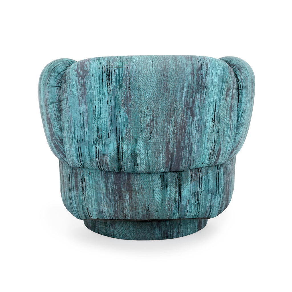 Blue / Purple 80's Lounge Chair