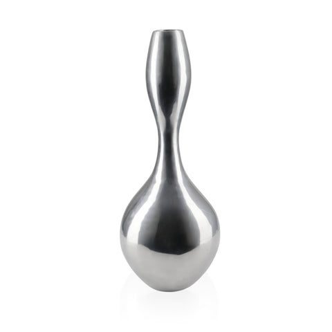 Tall Chrome Hourglass Vase (A+D)
