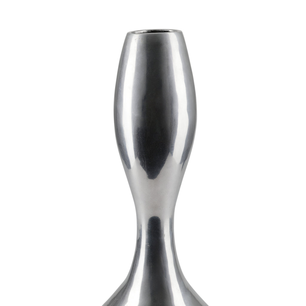 Tall Chrome Hourglass Vase (A+D)