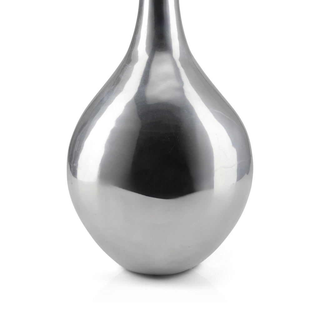 Tall Chrome Hourglass Vase (A+D)