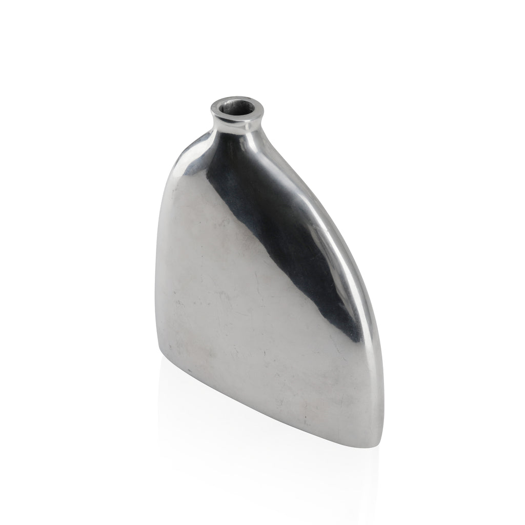 Wide Chrome Bottle Vase (A+D)