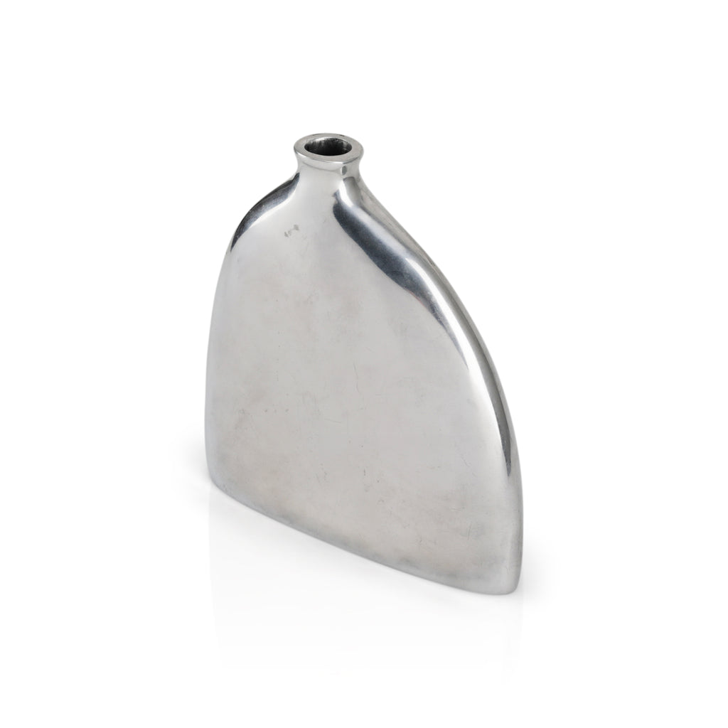 Wide Chrome Bottle Vase (A+D)