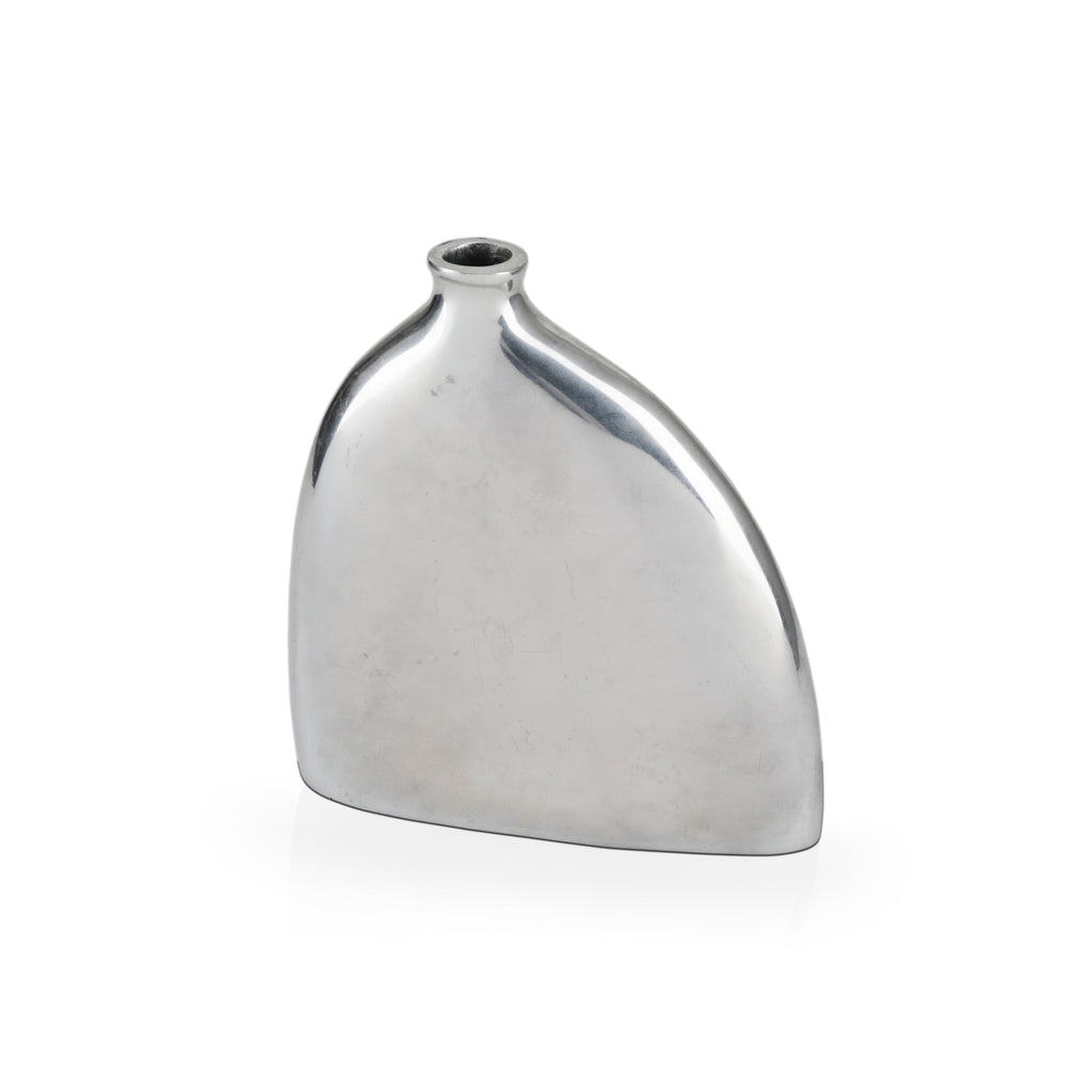 Wide Chrome Bottle Vase (A+D)