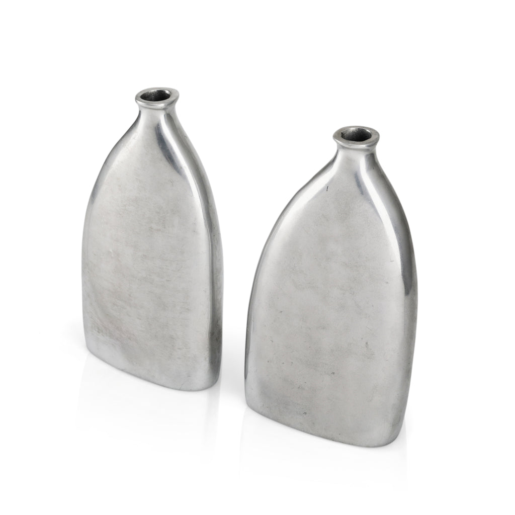 Tall Chrome Bottle Vase (A+D)