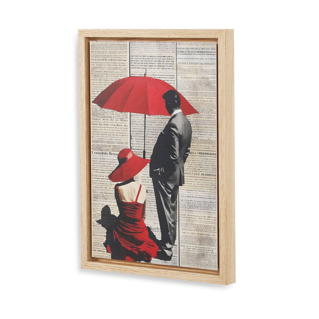 1413 (A+D) Collage Couple Red Umbrella