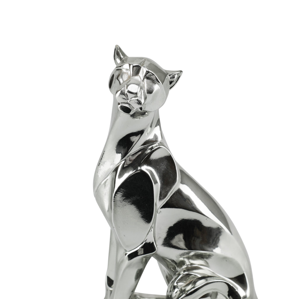 Small Chrome Seated Panther (A+D)