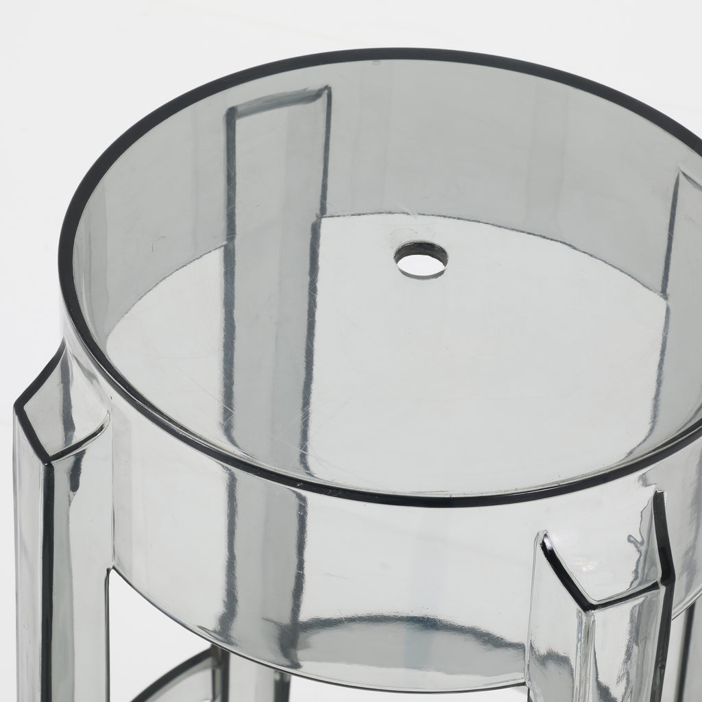 Grey Lucite Kartell Ghost Stool