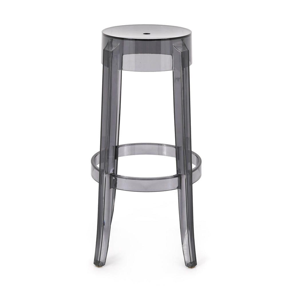 Black Lucite Kartell Ghost Stool