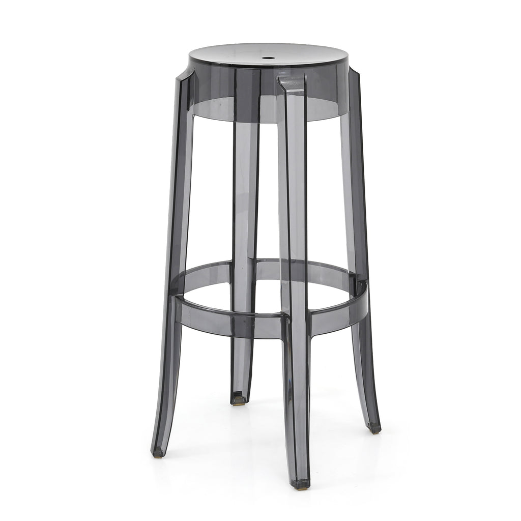 Black Lucite Kartell Ghost Stool
